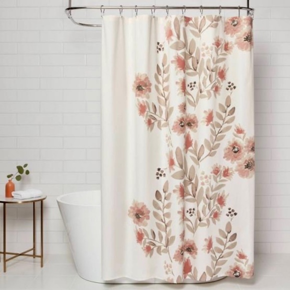 Threshold Bath Nw Threshold Watercolor Blossom Shower Curtain